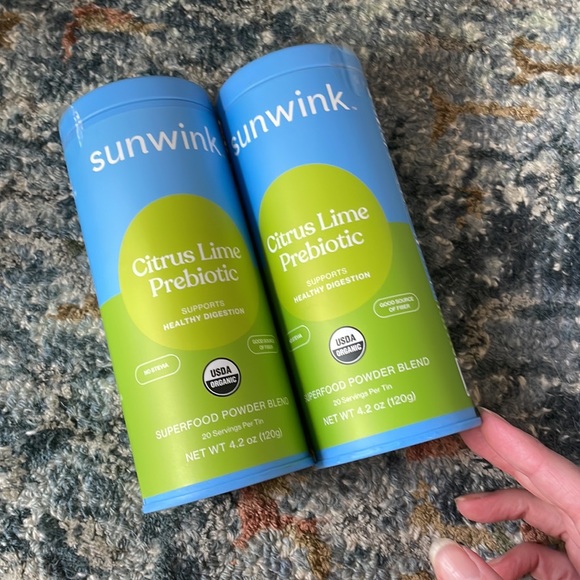New, sealed Sunwink Citrus Lime Prebiotic Superfood Powder 4.2oz (set of 2) $56 - Picture 4 of 6